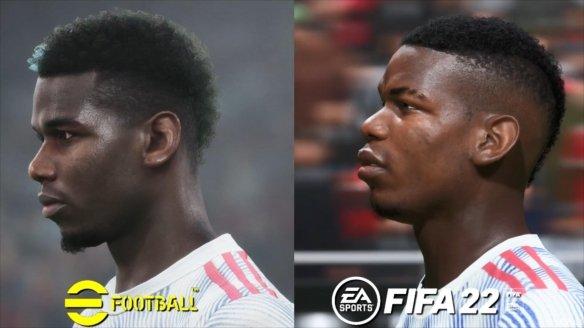 PS5平台《实况2022》vs《FIFA 22》：实机游玩视效(ps实况足球)