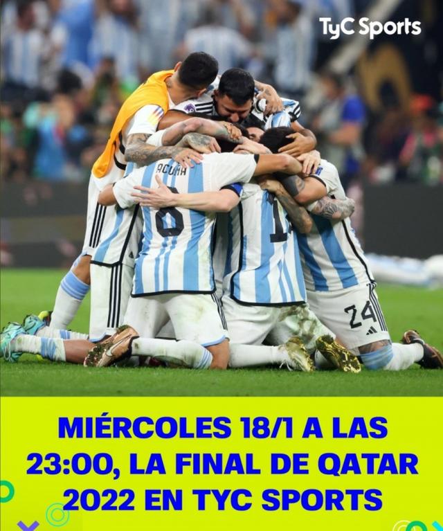 重温夺冠时刻！阿根廷媒体TYC宣布将在今晚重播世界杯决赛(世界杯决赛回放)