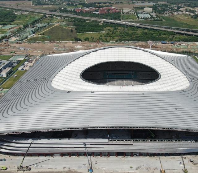 【索结构典型工程】西安国际足球中心罩棚：大开孔双层正交索网(足球中心)