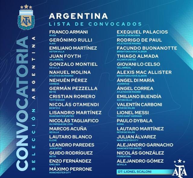 彻底年轻化，阿根廷队公布新一期大名单，多位小将入选引人注目(阿根廷球员名单)