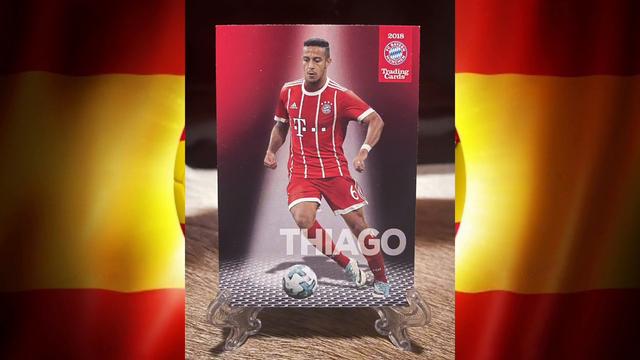 用球星卡带你走进西班牙的足球历史（蒂亚戈）#我的玩具分享(足球西班牙)
