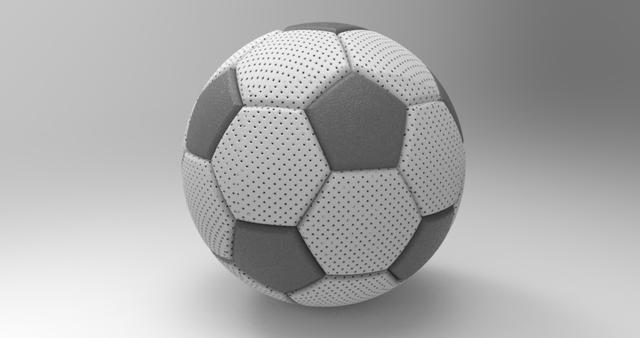 简易普通足球模型3D图纸 IGS格式(足球图纸)