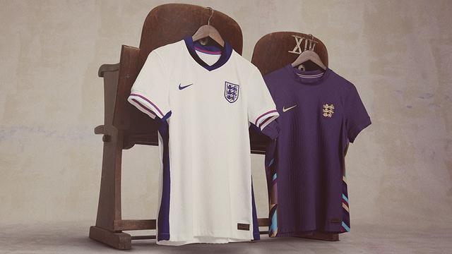 英格兰队发布新球衣：主场球衣为经典白色，客场球衣为紫色(足球球服)