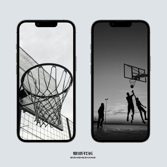 iPhone13及ProMax篮球系列手机壁纸(手机篮球)